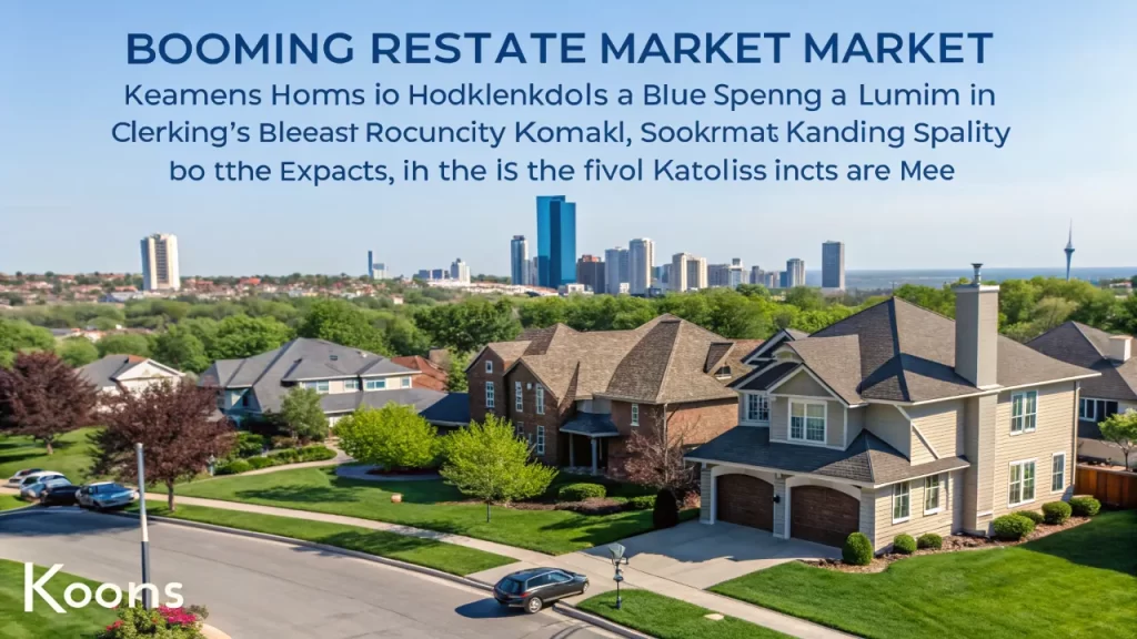 Vibrant suburban neighborhood in Kansas City, part of its booming real estate sector