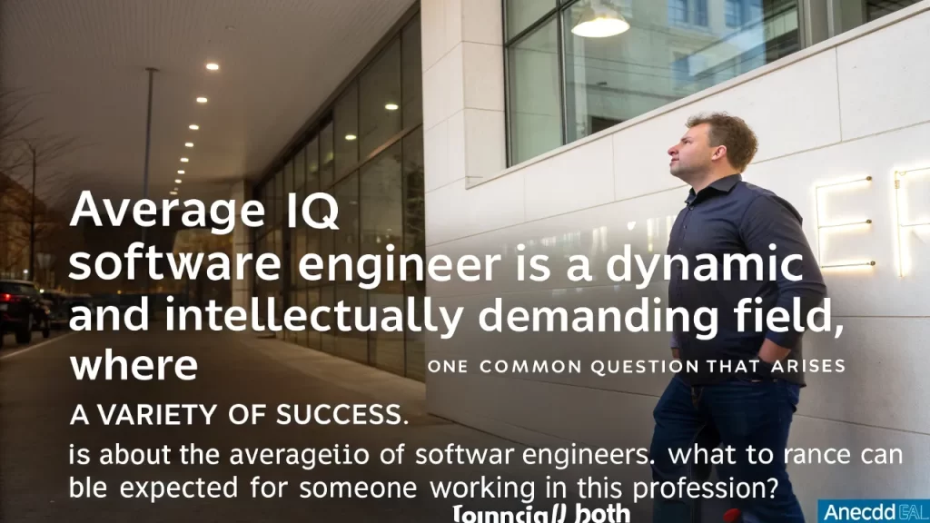 Software engineer pondering average IQ in a demanding field.