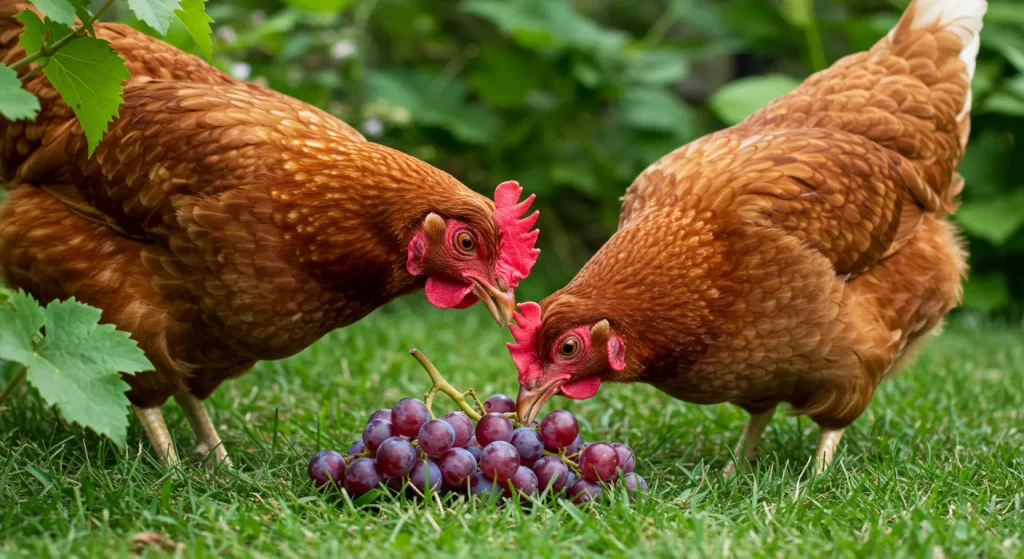 can chickens eat grapes